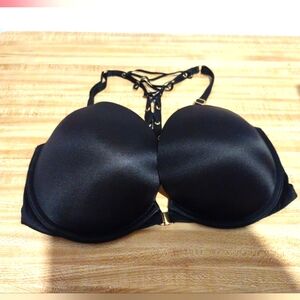 Victoria Secret Push Up Bra Very Sexy Black Padded Cup Size 34 DD